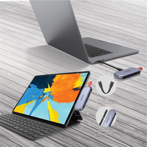 UNITEK 4-in-1 USB Hub for iPad Pro Hub. Includes 1 x USB-A Port,1 x HDMI 4k 60Hz