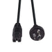 DYNAMIX 1M 3-Pin to Noteched C15 Rubber Flex SAA Approved Power Cable.1.0mm - LX2001 - Homewares, Outdoor, Phone Accessories, Cases, Speakers, Headphones + More -
