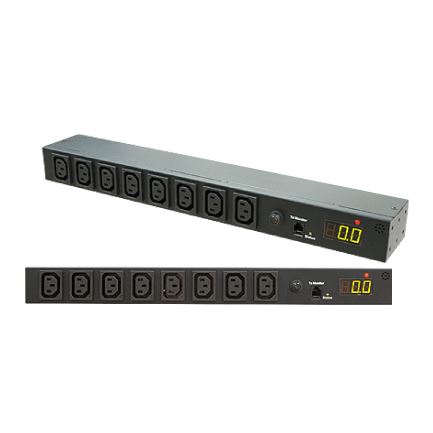 DYNAMIX 8 Port 16A Metered PDU. Power Monitoring by True RMS Meter Output: 8x 10