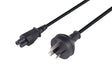 DYNAMIX 2M 3-Pin to C5 Clover Shaped Female Connector 7.5A. SAA approved Power C