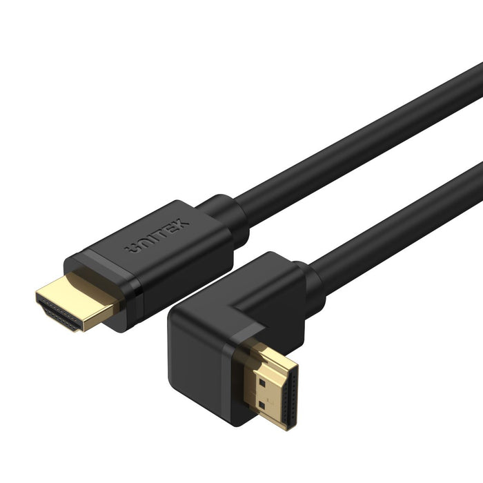UNITEK 3M 4K HDMI 2.0 Right Angle Cable with 270 Degree Elbow. Supports HDR10, H