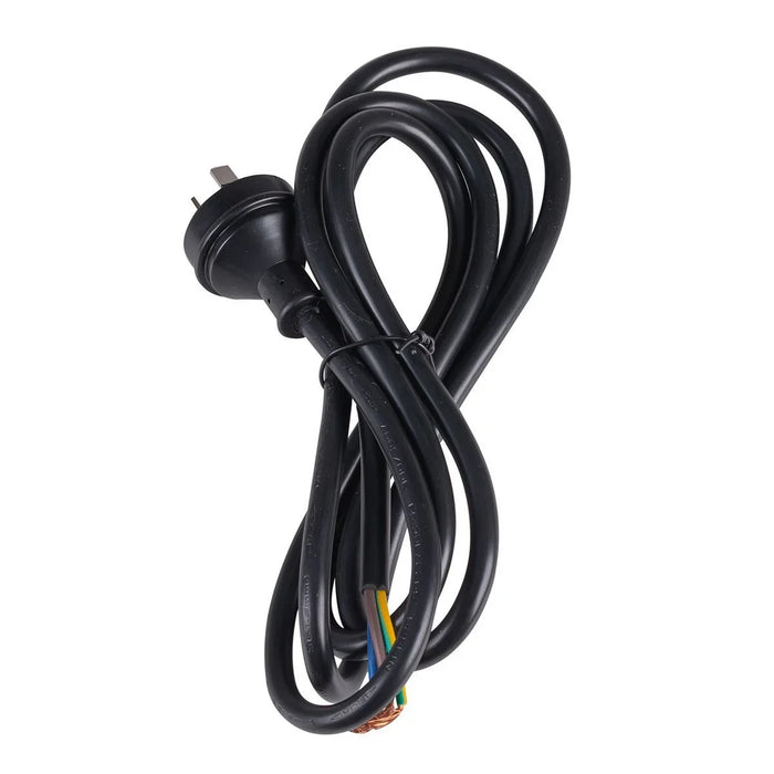 DYNAMIX 2M 3-Pin Plug to Bare End 3 Core 1.5mm Cable Black Colour SAA Approved - LX2001 - Homewares, Outdoor, Phone Accessories, Cases, Speakers, Headphones + More -