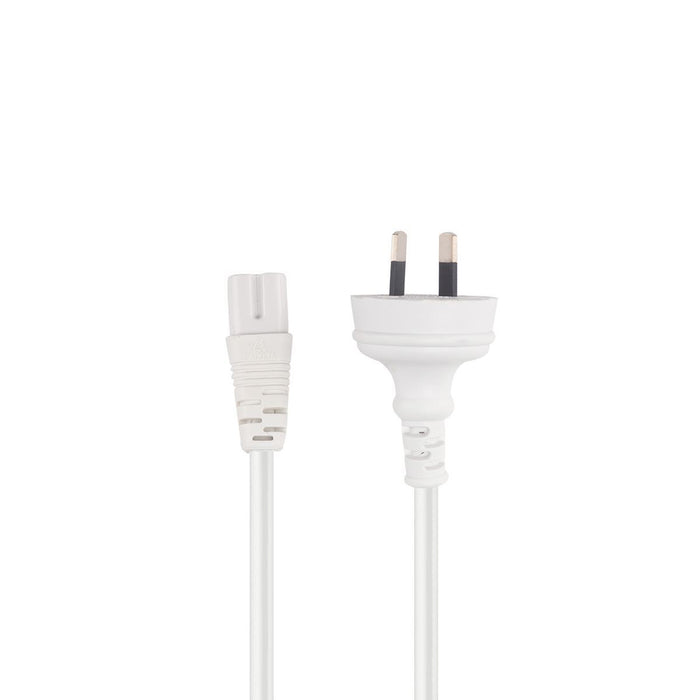 2M 2-Pin plug to C7 Figure 8 connector 7.5A. SAA  power cord 0.75mm LX2001