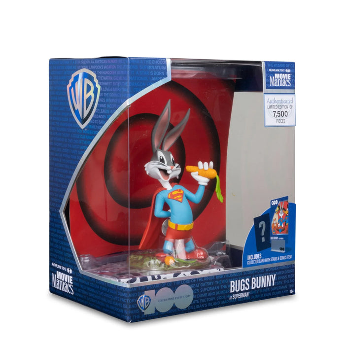 MOVIE MANIACS 6IN POSED WV1 - WB100 - BUGS BUNNY AS SUPERMAN (LOONEY TUNES) - LX2001 - Homewares, Outdoor, Phone Accessories, Cases, Speakers, Headphones + More -