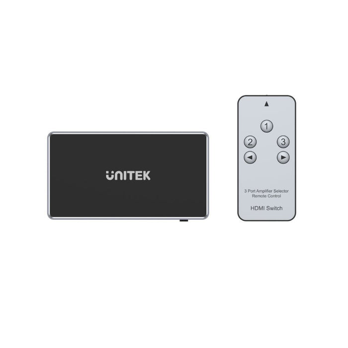 UNITEK 3-In-1-Out 4K HDMI 1.4b Switch. Supports up to 4K@30Hz (UHD) resolution (