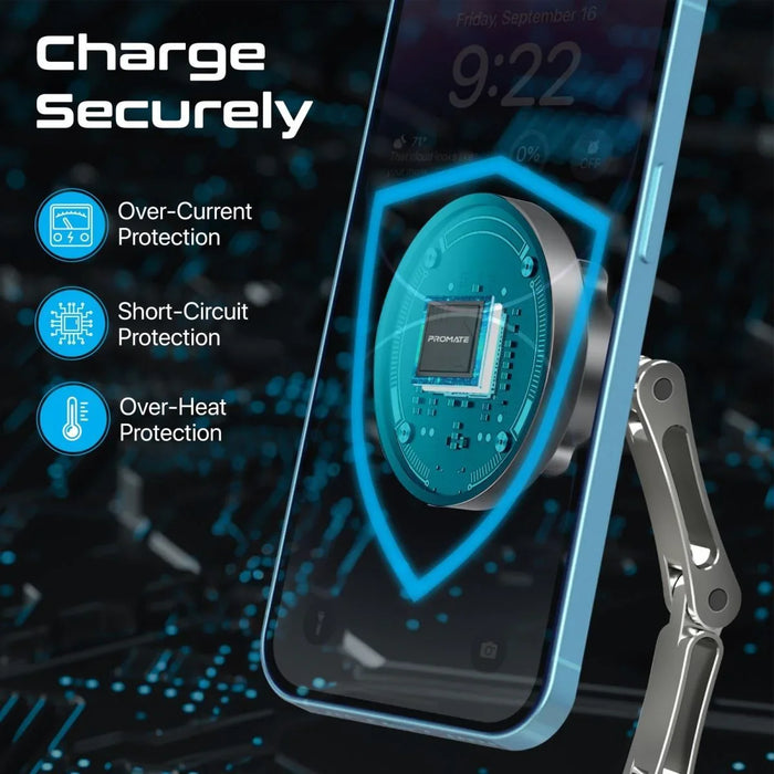 PROMATE SecureGrip 360 Cradleless 15W Qi Magnetic Wireless in-Car Phone Charger - LX2001 - Homewares, Outdoor, Phone Accessories, Cases, Speakers, Headphones + More -