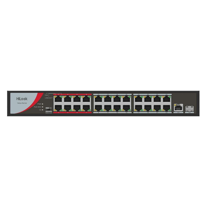HILOOK 24 Port 10/100 Fast Ethernet Unmanaged POE Switch with 230W 24x 100Mbps P - LX2001 - Homewares, Outdoor, Phone Accessories, Cases, Speakers, Headphones + More -