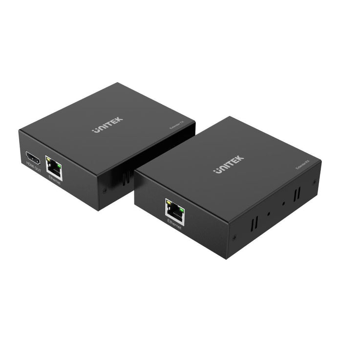 UNITEK HDMI & IR Extender Kit Over Cat6 up to 150M. Supports up to 4K@30Hz. Plug