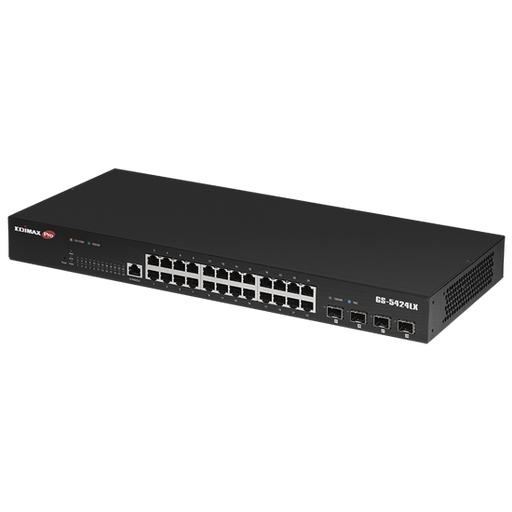EDIMAX 28-Port Gigabit Web Smart Rack-mount Switch. 24 Gigabit Ethernet Ports an