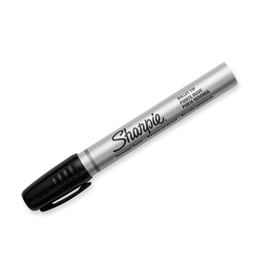 SHARPIE Metal Permanent Marker with Durable Bullet Tip. 2-Pack Tough, Durable, &