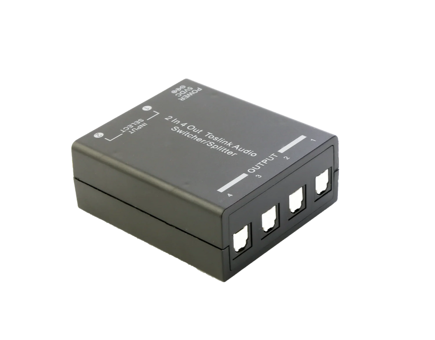 ARCO 1x4 Optical Audio Splitter. Split & Distribute a Single Digital Audio Input - LX2001 - Homewares, Outdoor, Phone Accessories, Cases, Speakers, Headphones + More -