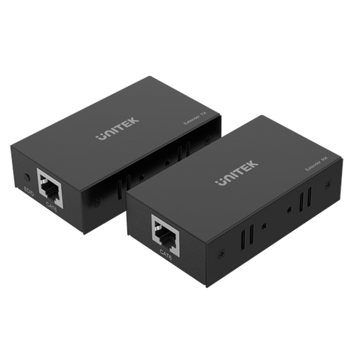 UNITEK HDMI & IR Extender Kit Over Cat6 up to 60M. Supports up to 4K@30Hz. Plug