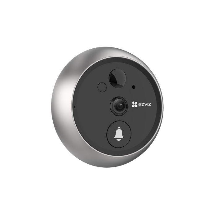 EZVIZ 2K Wire-Free Smart Video Peephole Doorbell with 4.3" Colour View Touch Scr