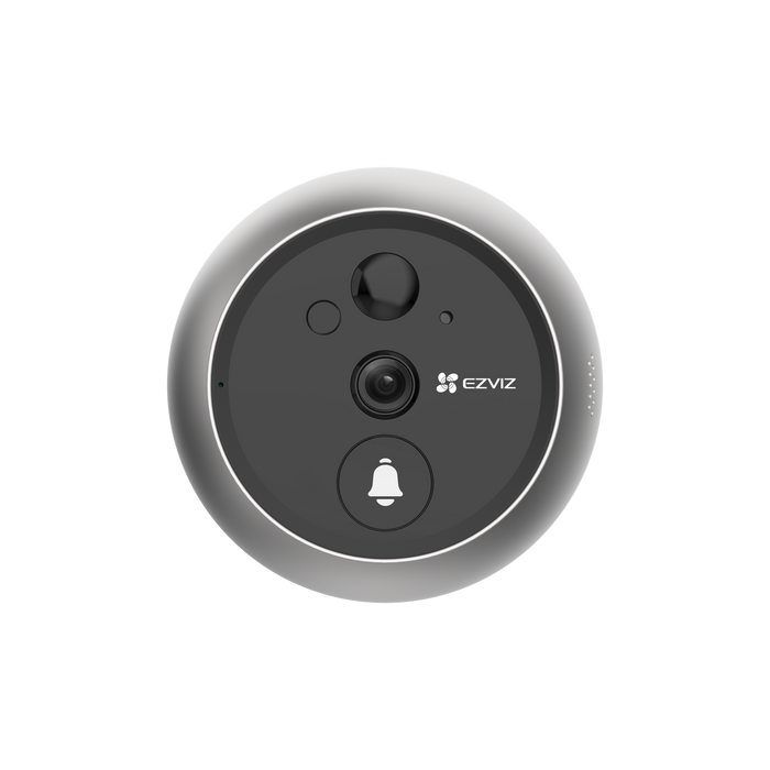 EZVIZ 2K Wire-Free Smart Video Peephole Doorbell with 4.3" Colour View Touch Scr