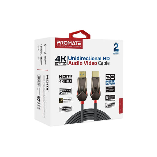 PROMATE 20m Ultra-High Definition (UHD) 2.0 HDMI Cable. Supports 4K@60Hz (4096x2