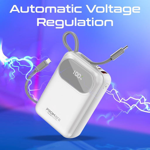 PROMATE 20000mAh Ultra Compact 35W SuperSpeed Power Bank with Built-in USB-C & L