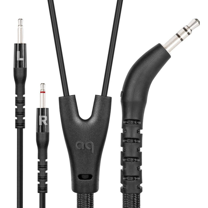 AUDIOQUEST NightHawk Headphone Cable Balanced Dual 3-pin XLR to Dual 2.5mm - 2.0