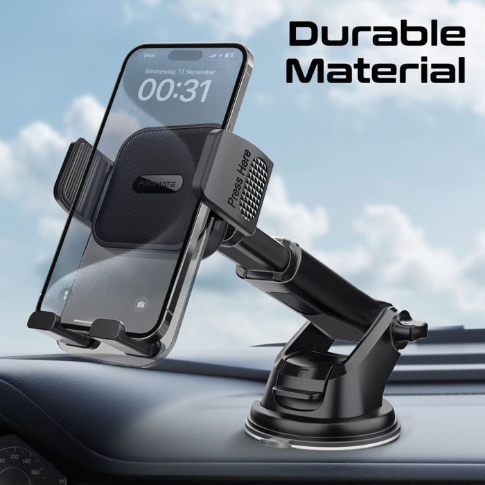 PROMATE Secure Smartphone Holder with Multiple Mounting Options. Secure Anti-sli