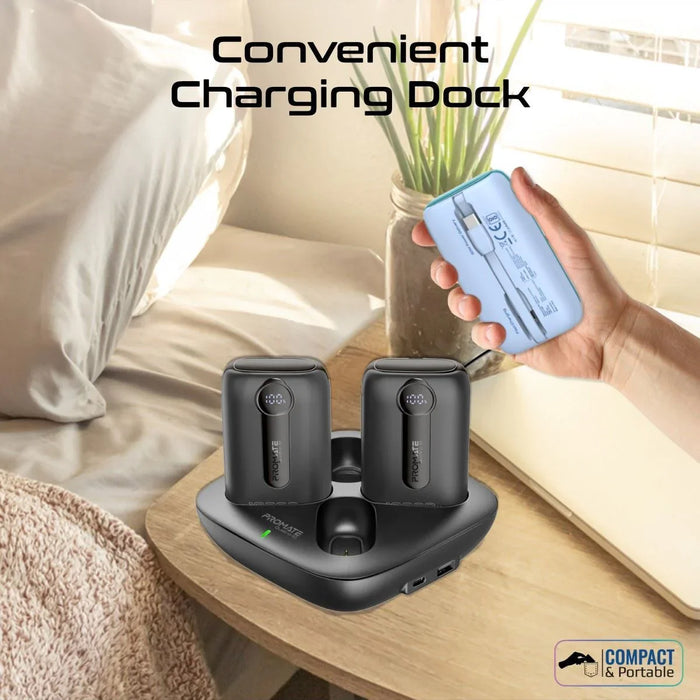 PROMATE 4-Piece 10000mAh Power Bank Charging Kit with Built-in USB-C & Lightning - LX2001 - Homewares, Outdoor, Phone Accessories, Cases, Speakers, Headphones + More -