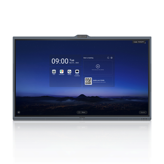 MAXHUB 65" ViewPro Series 4K Interactive Flat Panel Screen. Dual 48MP+8MP Camera