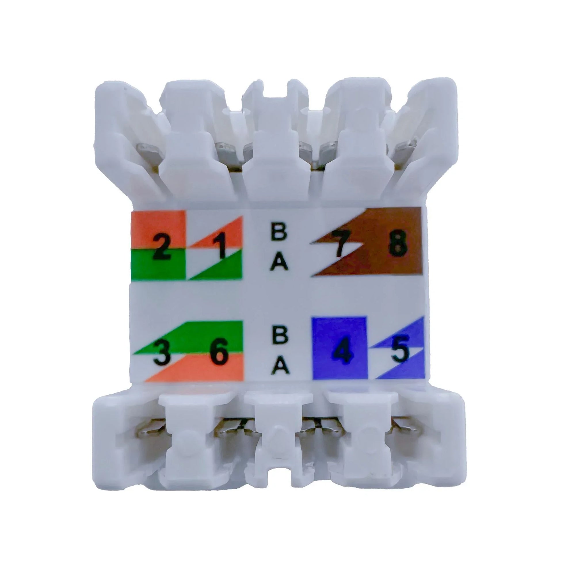 DYNAMIX Cat6 UTP Keystone RJ45 Slimline Jack. T568A/B Wiring. 50 micro ...