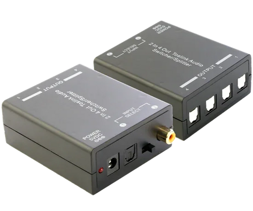 ARCO 1x4 Optical Audio Splitter. Split & Distribute a Single Digital Audio Input - LX2001 - Homewares, Outdoor, Phone Accessories, Cases, Speakers, Headphones + More -