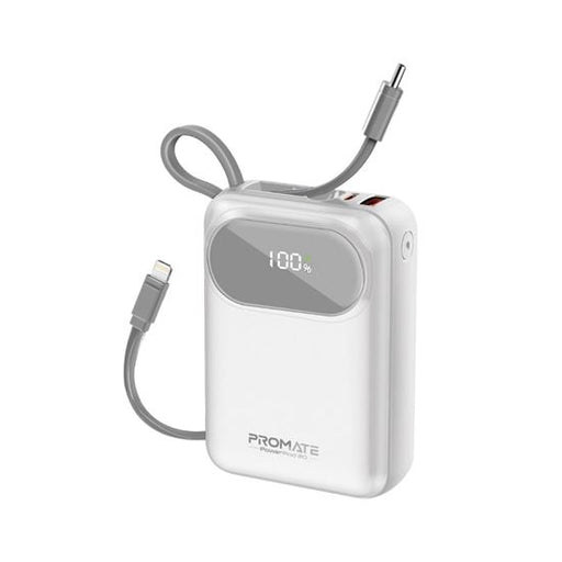 PROMATE 20000mAh Ultra Compact 35W SuperSpeed Power Bank with Built-in USB-C & L