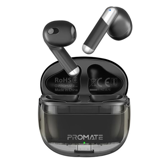 PROMATE In-Ear HD Bluetooth Earbud with Intellitouch & 300mAh Charging Case. Erg