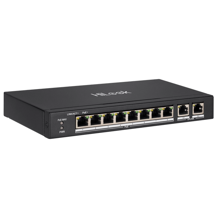 HILOOK 8 Port 10/100 Fast Ethernet Unmanaged POE Switch with 60W 8x 100Mbps PoE - LX2001 - Homewares, Outdoor, Phone Accessories, Cases, Speakers, Headphones + More -