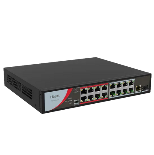 HILOOK 16 Port 10/100 Fast Ethernet Unmanaged POE Switch with 130W 16x 100Mbps P - LX2001 - Homewares, Outdoor, Phone Accessories, Cases, Speakers, Headphones + More -