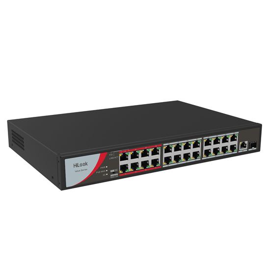 HILOOK 24 Port 10/100 Fast Ethernet Unmanaged POE Switch with 230W 24x 100Mbps P