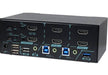 REXTRON 2 Ports Dual Monitor HDMI KVM Switch With HDCP Engine, EDID, USB 3.2 Gen