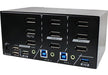 REXTRON 2 Ports 8K Triple Monitor DisplayPort 1.4 KVM Switch With USB 3.2 Gen 1, - LX2001 - Homewares, Outdoor, Phone Accessories, Cases, Speakers, Headphones + More -