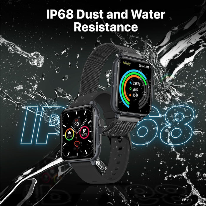 PROMATE IP68 Smart Watch with Handsfree & Large 1.8" DIsplay. Bluetooth Calling.