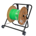 DYNAMIX Foldable Cable Caddy with Wheels and Pull Strap. Holds Cable Reel up to