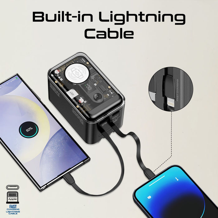 PROMATE 20000mAh 4-in-1 Smartphone & Apple Watch Charging Power Bank with Dual U
