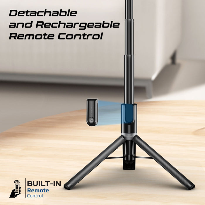 PROMATE MagSafe Extendable Monopod & Tripod Stand with Remote Control. Max Heigh
