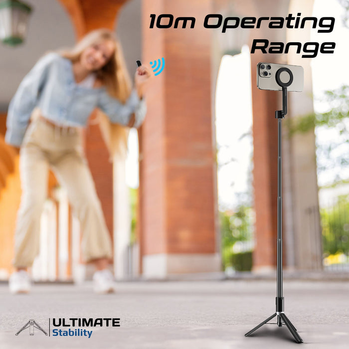 PROMATE MagSafe Extendable Monopod & Tripod Stand with Remote Control. Max Heigh