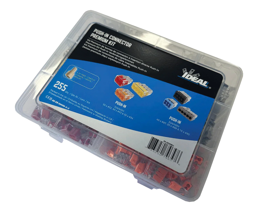 IDEAL INDUSTRIES In-Sure Push-In Connector Premium 32A and 24A Kit. Box of 225. - LX2001 - Homewares, Outdoor, Phone Accessories, Cases, Speakers, Headphones + More -