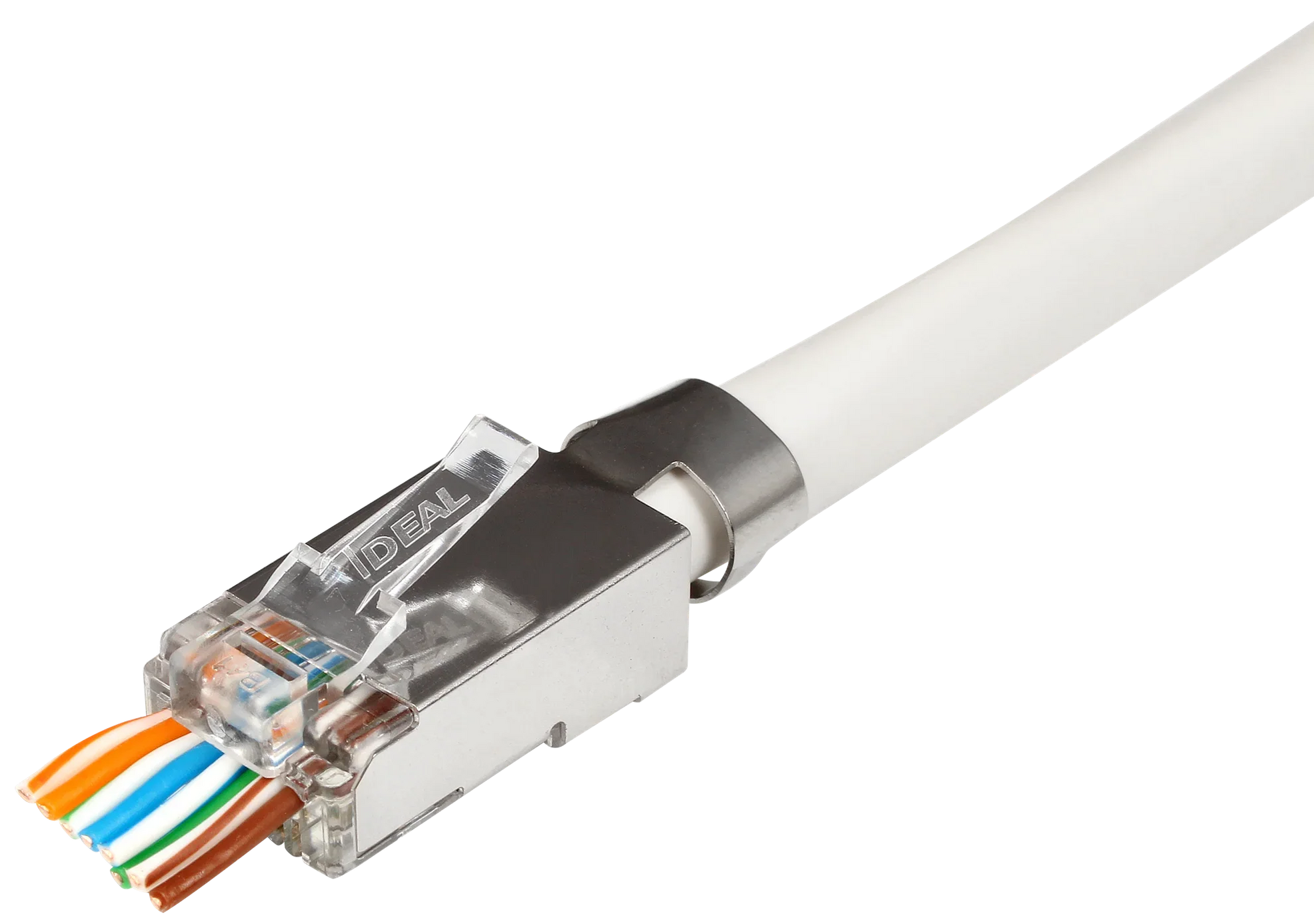 IDEAL INDUSTRIES CAT6A/6/5e STP RJ45 Push Through Plug (Staggered). Ja ...