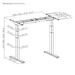 BRATECK Pro Smart Dual-Motor Sit Stand Desk with Intelligent APP Control. Progra