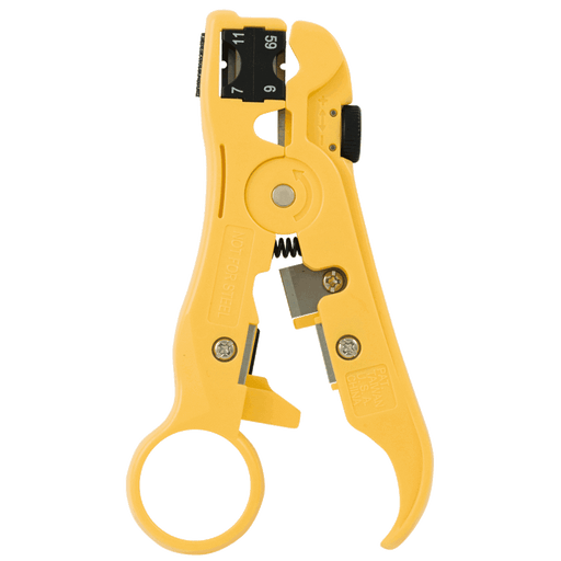 HANLONG All-In-One Stripping Tool with Cable Cutter for Cat5e/6; Coax; Voice an