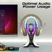 PROMATE 5W Dynamic HiFi RGB Speaker with Headphone Stand & USB Hub. Bluetooth; 1