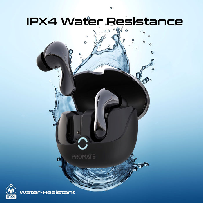 PROMATE In-Ear HD Bluetooth Earbud Hybrid ANC TWS with Intellitouch Includes 500