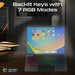 PROMATE Folio Touch Wireless iPad Keyboard Case with RGB Backlight & Smart Conne