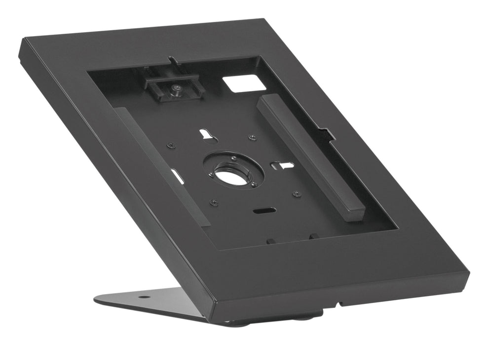 BRATECK Anti-Theft Enclosed Wall Mount Countertop Tablet Kiosk Black Anti-skid P