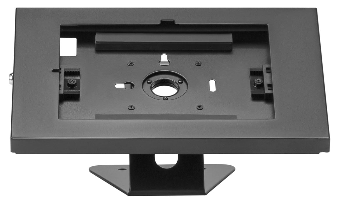 BRATECK Anti-Theft Enclosed Wall Mount Countertop Tablet Kiosk Black Anti-skid P