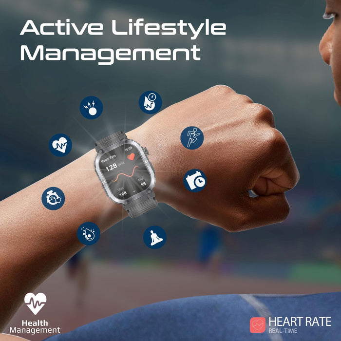 PROMATE IP68 Smartwatch with 2.01" TFT Display & Bluetooth Calling. Fitness Trac