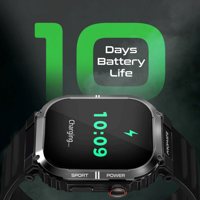 PROMATE IP68 Smartwatch with 2.01" TFT Display & Bluetooth Calling. Fitness Trac