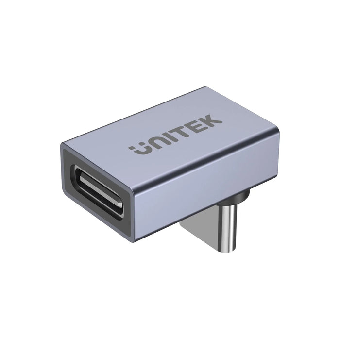 UNITEK USB-C 90 Degree Right Angle Adapter. Type-C Male to Female. Supports up t - LX2001 - Homewares, Outdoor, Phone Accessories, Cases, Speakers, Headphones + More -
